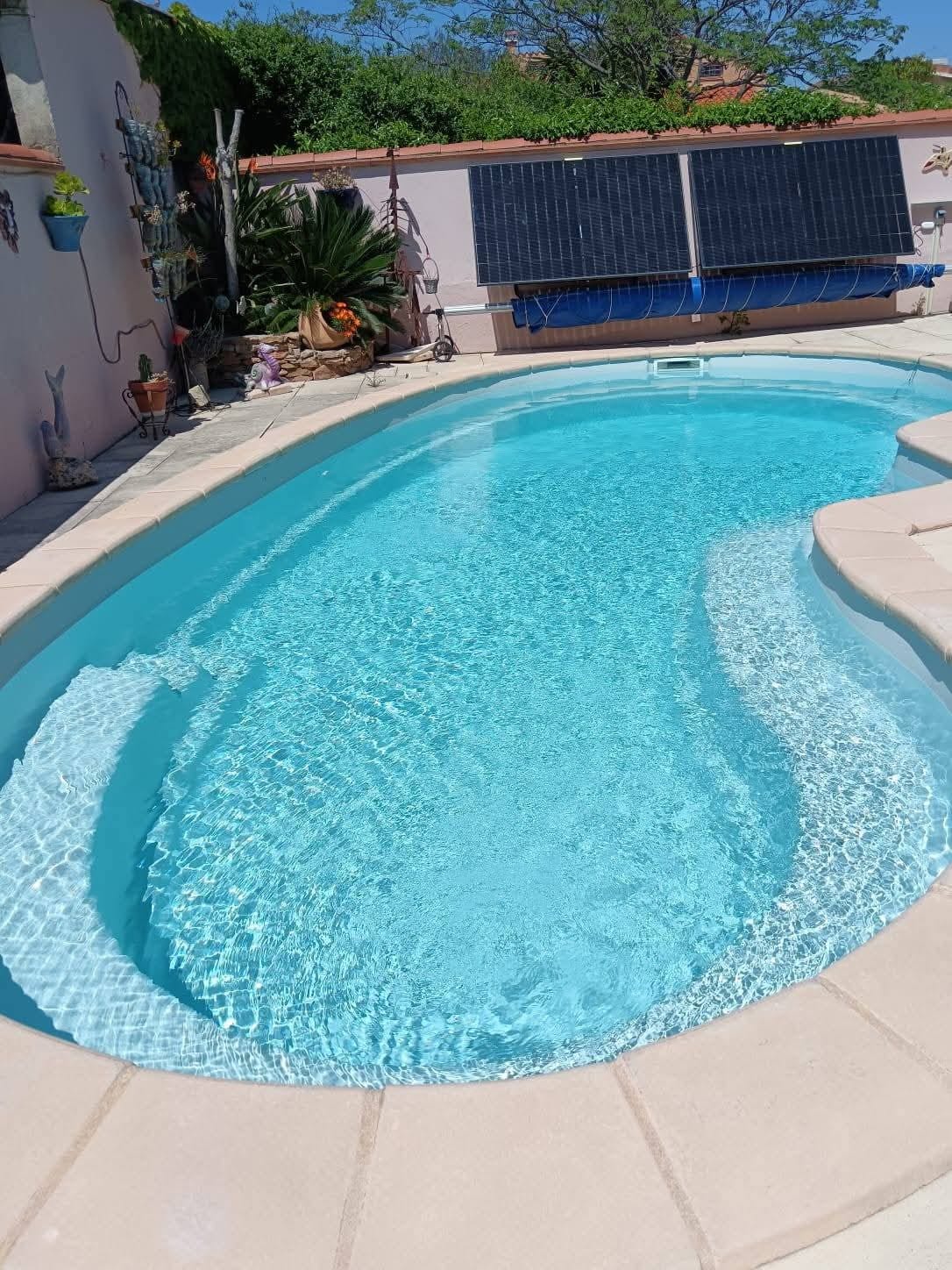 Piscine après traitement osmose et revêtement époxy
